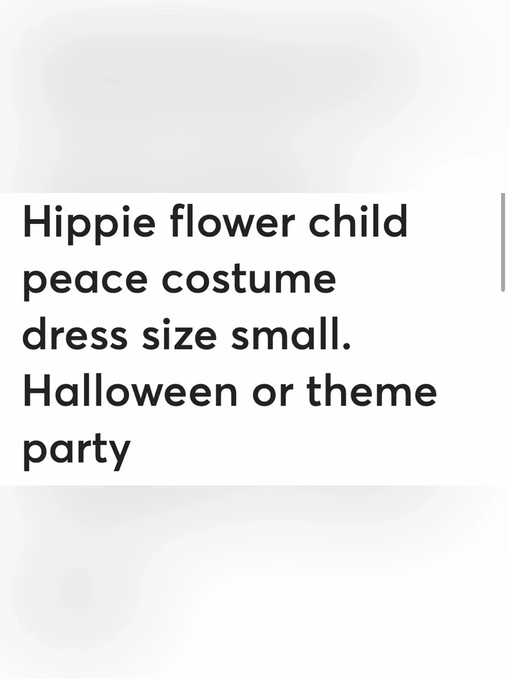 Met - Hippie flower girl dress costume. Great for Halloween.